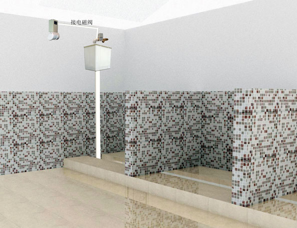 環(huán)衛(wèi)公廁專用電池型大便槽感應節(jié)水器